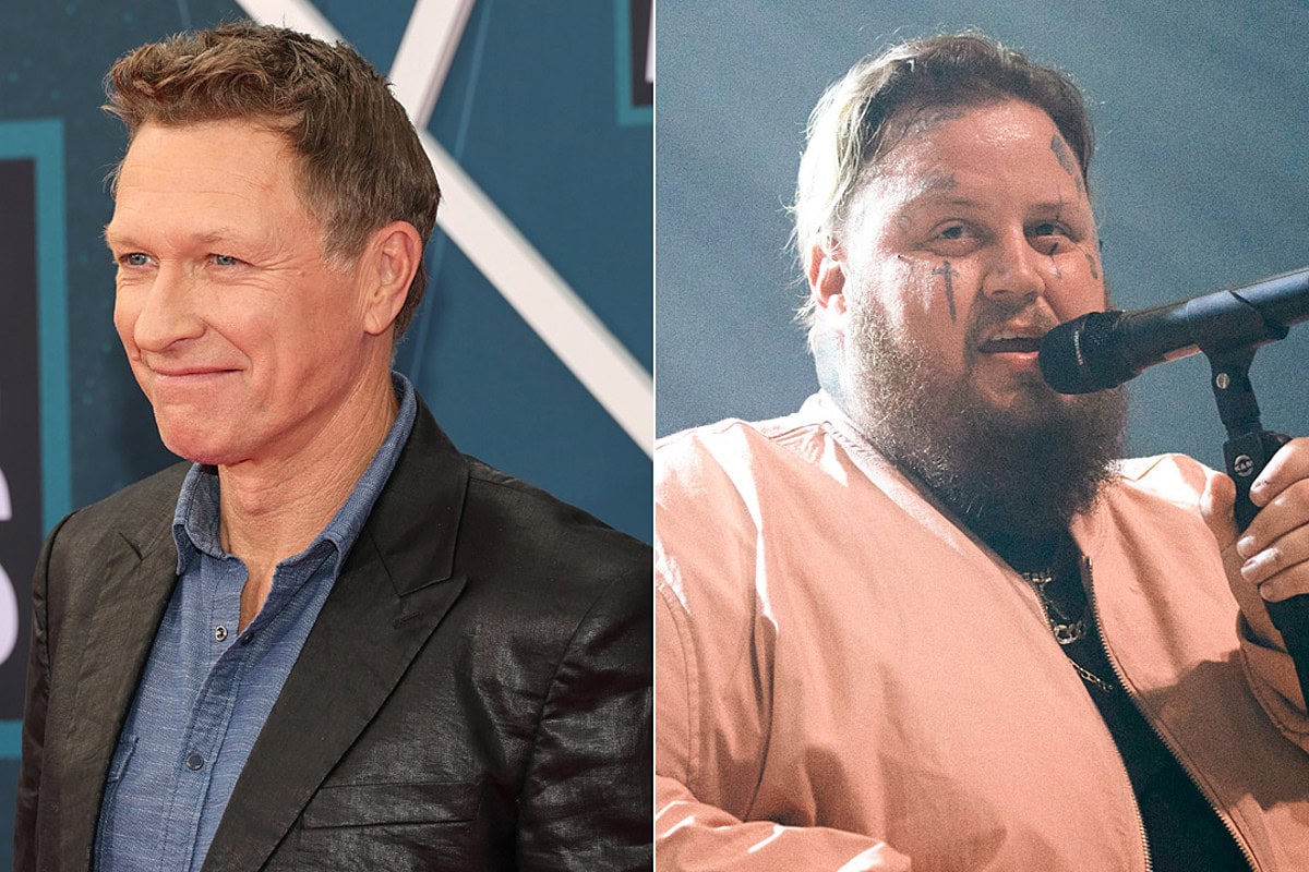 Craig Morgan and Jelly Roll perform at a country music event.